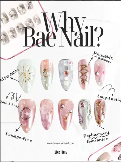 Why Bae Nail product benefits graphic
