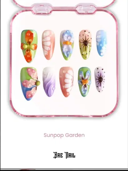 Sunpop Garden colorful nail designs