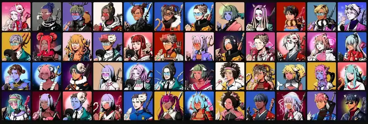 METAKAMI collection of character portraits