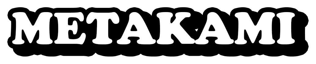 Bold serif METAKAMI wordmark