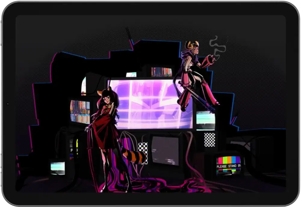 METAKAMI website displayed on an iPad