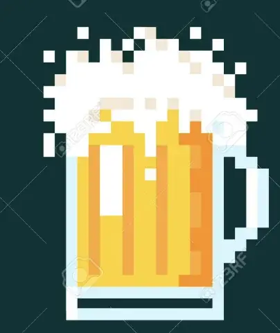 Beer pixel illustration