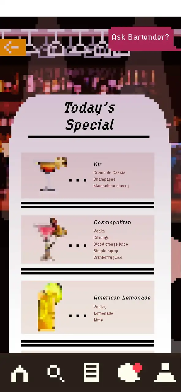 classic today’s special app screen