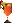 Orange cocktail pixel illustration